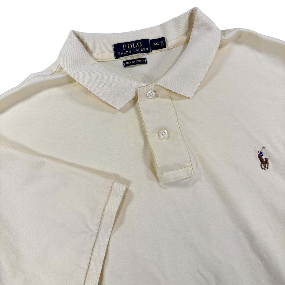 Polo‎ Ralph Lauren Yellow Pima Soft Touch Short Sleeve Pony Shirt Sz XXL